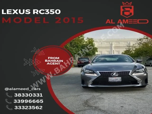 Lexus RC 350 2015 Coupe / Sport Automatic 6 196,000 RWD Gray Gasoline