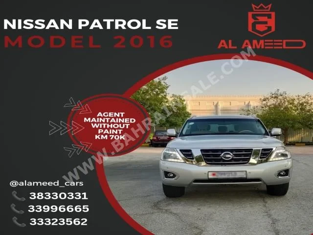 Nissan Patrol SE 2016 SUV Automatic 8 70,000 4WD Silver Gasoline