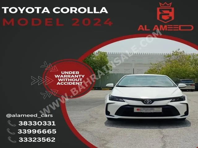 Toyota Corolla 2024 Sedan Automatic 4 7,000 FWD White Gasoline